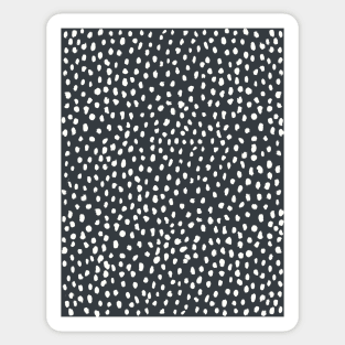 Dark Grey Dalmatian Print Mask Sticker